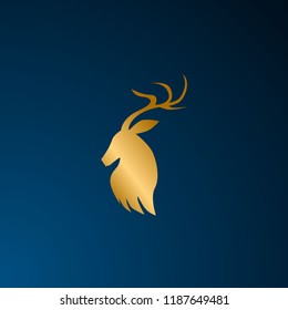 deer logo symbol has mean beauty, strong, vision, brave. it can use for adventure, business, logo company.