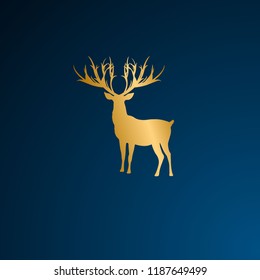 deer logo symbol has mean beauty, strong, vision, brave. it can use for adventure, business, logo company.