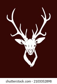 Deer logo symbol or deer icon design