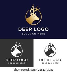 Deer Logo Template _ Wild Logo Template
