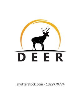 Deer Logo Template Design Vector