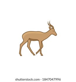deer logo template, design vector icon illustration
