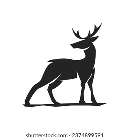 Deer logo template Isolated. Brand Identity. Icon Abstract Vector graphic