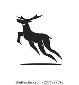 Deer logo template Isolated. Brand Identity. Icon Abstract Vector graphic