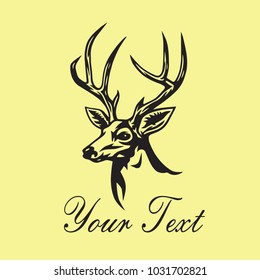 Deer Logo Template Vector Design Illustration 