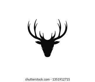 Deer logo template vector icon illustration design 