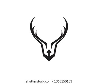 Deer Logo Template vector icon illustration design