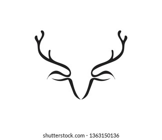 Deer Logo Template vector icon illustration design