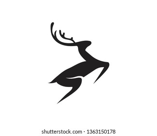 Deer Logo Template vector icon illustration design