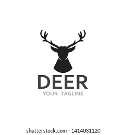 Deer Logo Template vector icon illustration design
