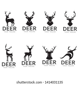 Deer Logo Template vector icon illustration design