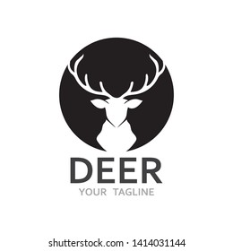 Deer Logo Template vector icon illustration design