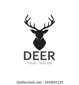 Deer Logo Template vector icon illustration design