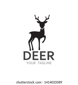 Deer Logo Template vector icon illustration design