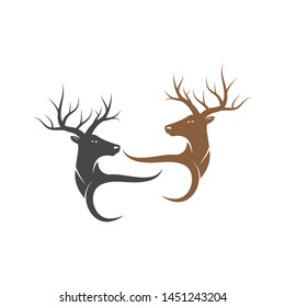 Deer Logo Template vector icon illustration design