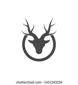 Deer Logo Template vector icon illustration design