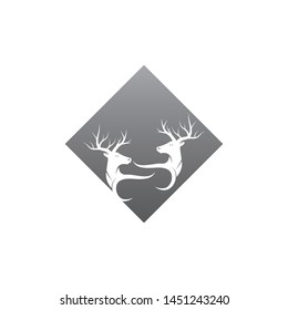 Deer Logo Template vector icon illustration design