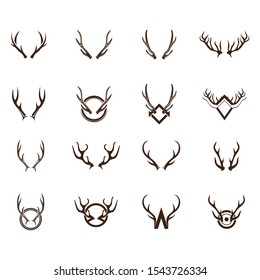 Deer Logo Template vector icon illustration design