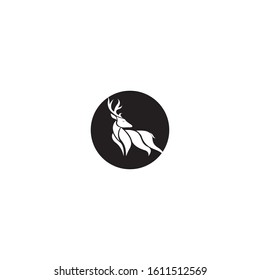 Deer Logo Template vector icon illustration design
