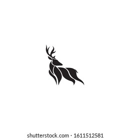 Deer Logo Template vector icon illustration design