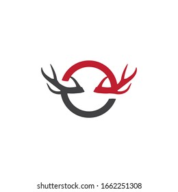 Deer Logo Template vector icon illustration design