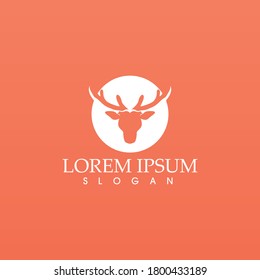 Deer Logo Template vector icon illustration design