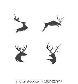 
Deer Logo Template vector icon illustration design
