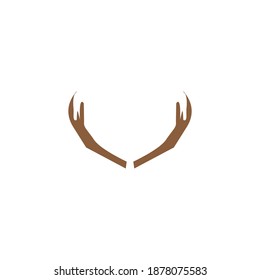 Deer Logo Template vector icon illustration design