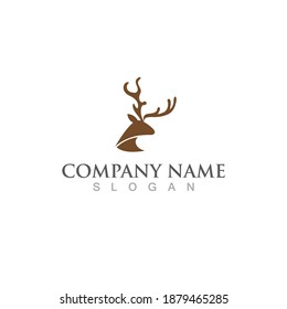 Deer Logo Template vector icon illustration design