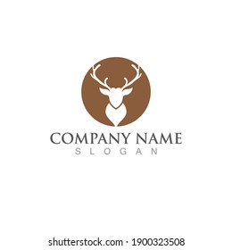Deer Logo Template vector icon illustration design