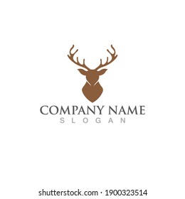 Deer Logo Template vector icon illustration design