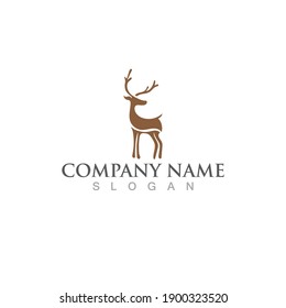 Deer Logo Template vector icon illustration design