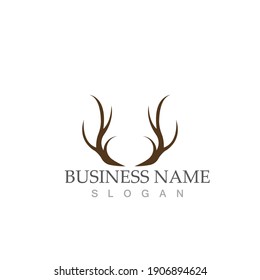 Deer Logo Template vector icon illustration design