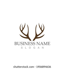 Deer Logo Template vector icon illustration design