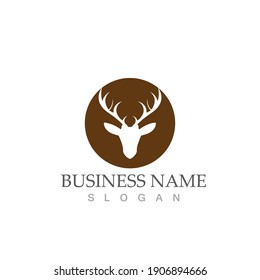 Deer Logo Template vector icon illustration design