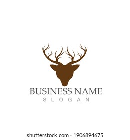 Gazelle Logo Design Light Brown Color Stock Vector (Royalty Free ...