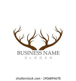 Deer Logo Template vector icon illustration design