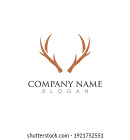 Deer Logo Template vector icon illustration design