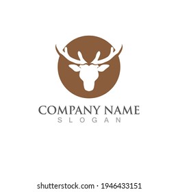 Deer Logo Template vector icon illustration design
