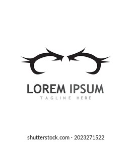 Deer Logo Template vector icon illustration design