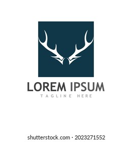 Deer Logo Template vector icon illustration design