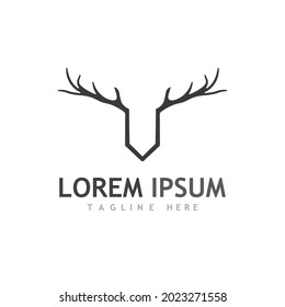 Deer Logo Template vector icon illustration design