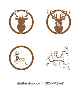Deer Logo Template vector icon illustration design