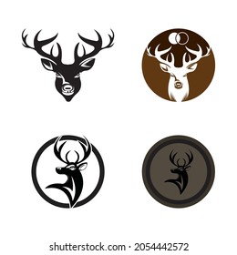 Deer Logo Template vector icon illustration design
