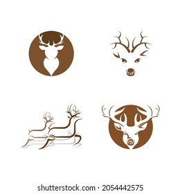 Deer Logo Template vector icon illustration design
