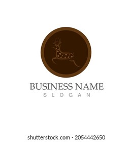 Deer Logo Template vector icon illustration design