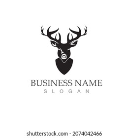 Deer Logo Template vector icon illustration design