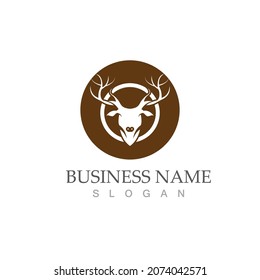 Deer Logo Template vector icon illustration design