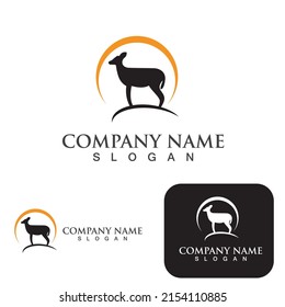 Deer Logo Template vector icon illustration design