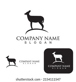 Deer Logo Template vector icon illustration design